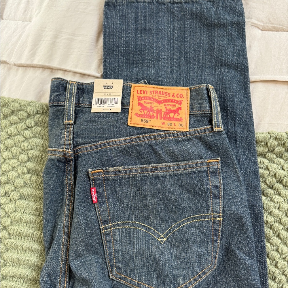 Levi's Blue Relaxed Straight Jeans 559